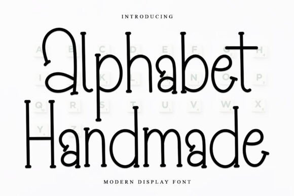 Alphabet Handmade: A Festive Display Font for Editorial Design