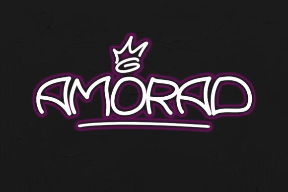 Amorad: A Bold Graffiti Font for Editorial Design