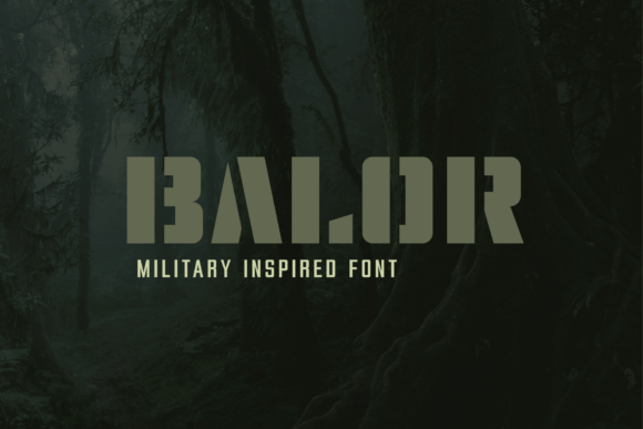 Balor: A Rugged Display Font for Bold Handmade Creations
