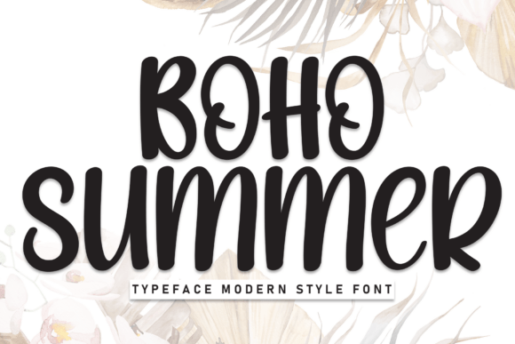 Boho Summer Font for Creative Editorial Design