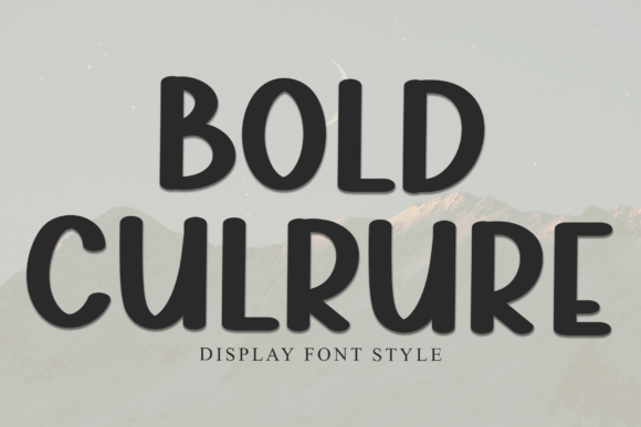 Bold Culture: A Display Font for Impactful Branding and Campaign Design