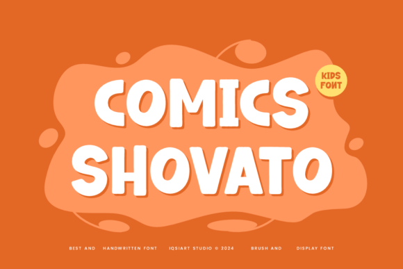Comics Shovato: A Bold Display Font for Creative Crafters and Product Makers