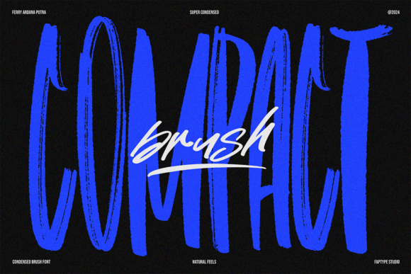 Compact Brush: Elevate Your Brand with a Bold Display Font