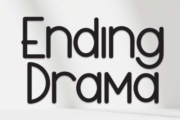 Ending Drama Font for Creative Campaigns and Branding