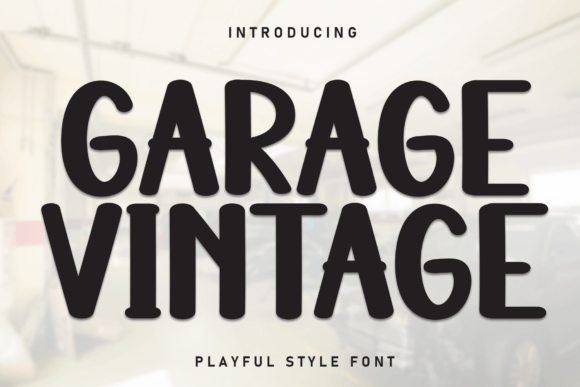 Garage Vintage Font for Bold Branding and Nostalgic Campaigns