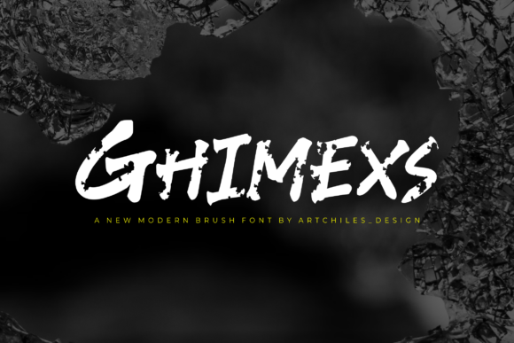 Ghimexs: A Bold Brush Font for Editorial Design