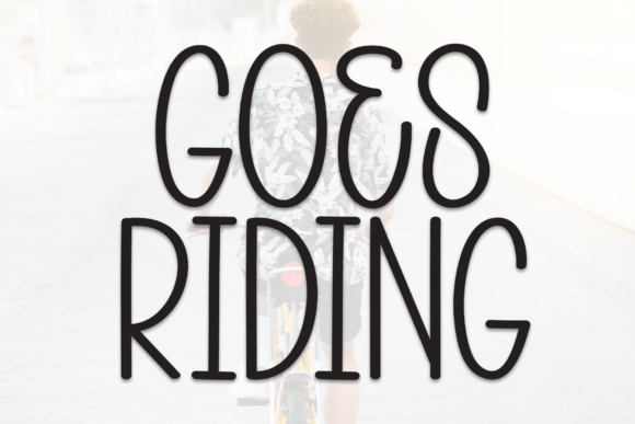 Goes Riding: A Playful Handwritten Font for Editorial Design