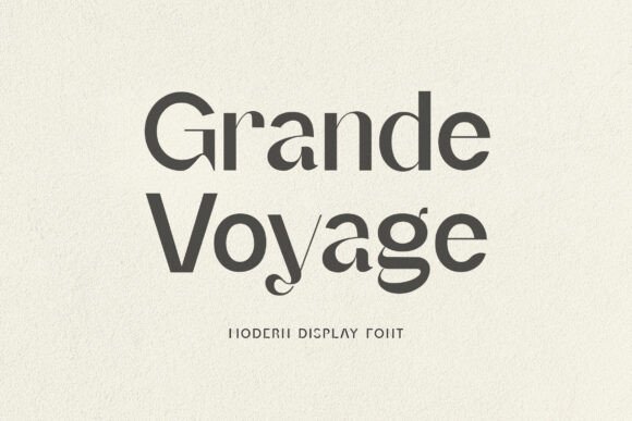 Grande Foyage: A Modern Display Font for Campaign Creativity