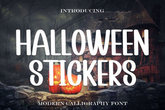 Halloween Stickers: A Timeless Display Font for Editorial Design