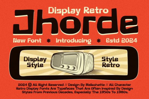 Jhorde: A Display Font That Brings Joy to Your Brand