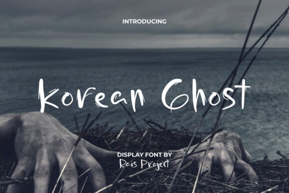 Korean Ghost Font for Spooky Designs and Branding