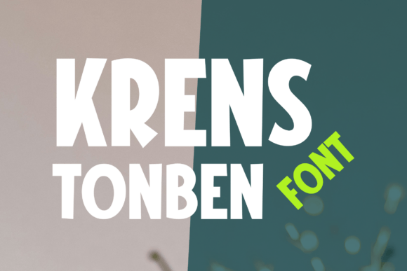Krens Tonben Font for Festive Craft Projects