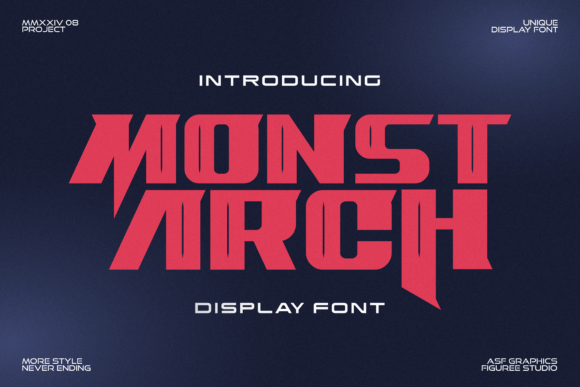 Monstarch: A Bold Display Font for Craft Creations