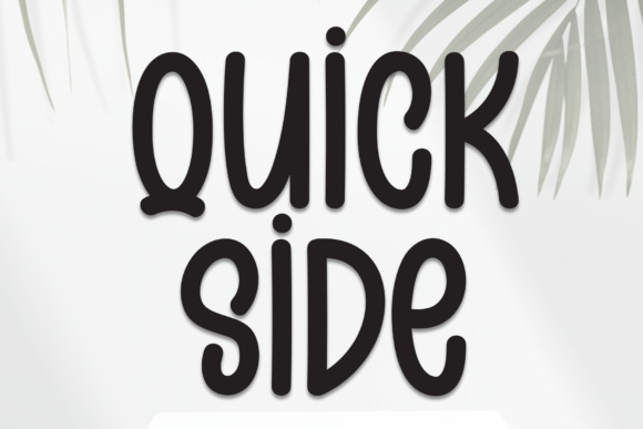 Quick Side: A Warm, Handwritten Font for Branding and Design