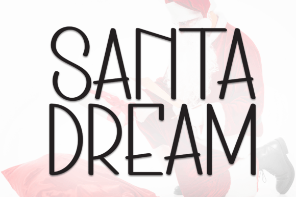 Santa Dream Font for Festive Craft Projects