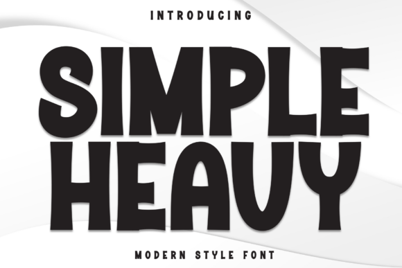 Simple Heavy Font for Bold Craft Projects