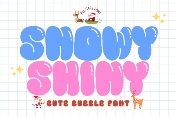 Snowy Shiny: A Festive Display Font for Winter Branding