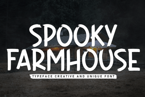Spooky Farmhouse Font for Web Design Projects